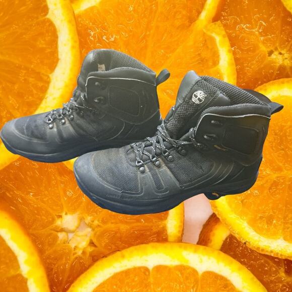 Timberland Gore-Tex Black Work Boots‎ Size 10M Men - Picture 1 of 12